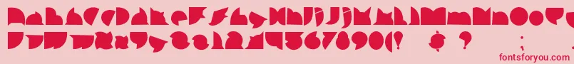 Шрифт CallejeraNegra – красные шрифты на розовом фоне