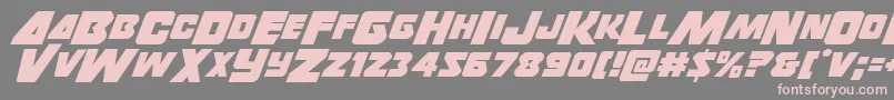 Thunderstrike Font – Pink Fonts on Gray Background