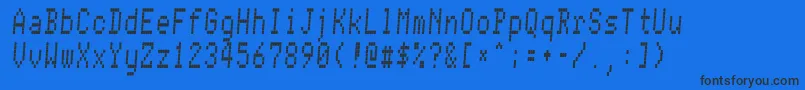 ConmanRegular Font – Black Fonts on Blue Background