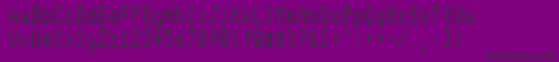 フォントConmanRegular – 紫の背景に黒い文字