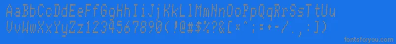 フォントConmanRegular – 青い背景に灰色の文字