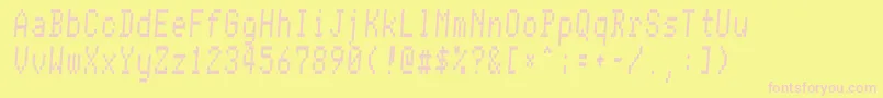 ConmanRegular Font – Pink Fonts on Yellow Background