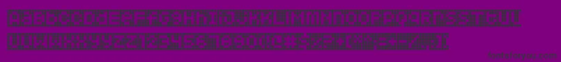 Шрифт Squarodynamic 10 – чёрные шрифты на фиолетовом фоне