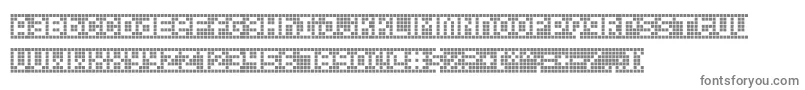 フォントSquarodynamic 10 – 白い背景に灰色の文字