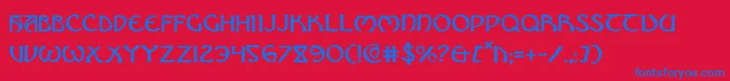 Brinathyn Font – Blue Fonts on Red Background
