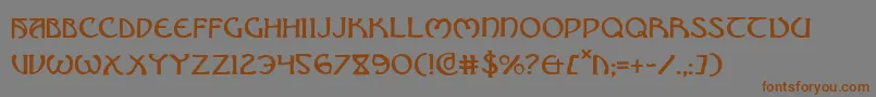 Brinathyn Font – Brown Fonts on Gray Background