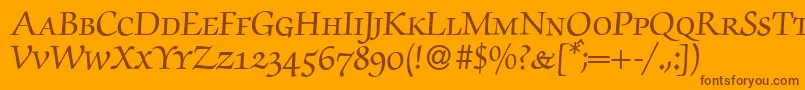 Подробнее о шрифте ZabriskiescriptsmcBold Шрифт ZabriskiescriptsmcBold – коричневые шрифты на оранжевом фоне