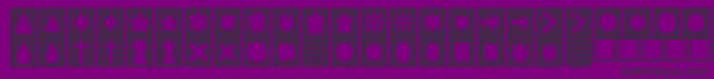 Gridsnthings2 Font – Black Fonts on Purple Background