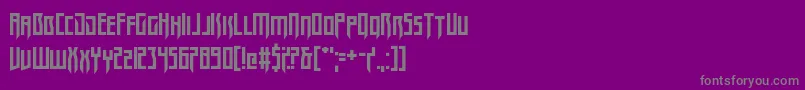 Megarok Font – Gray Fonts on Purple Background