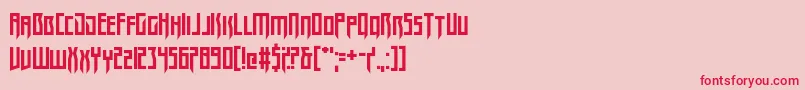 Megarok Font – Red Fonts on Pink Background