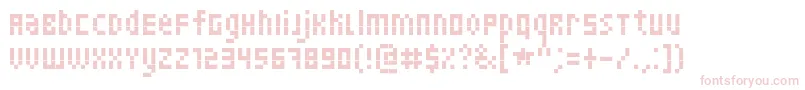 Skinny Font – Pink Fonts on White Background