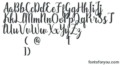 ZaheeraDemo font – fashionable Fonts