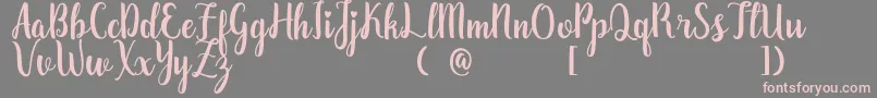 ZaheeraDemo Font – Pink Fonts on Gray Background