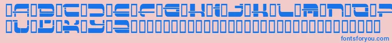 Insert3 ffy Font – Blue Fonts on Pink Background
