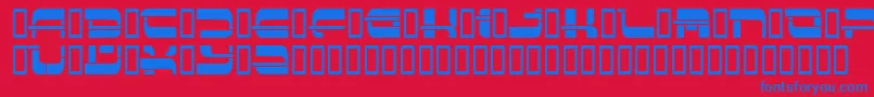 Insert3 ffy Font – Blue Fonts on Red Background