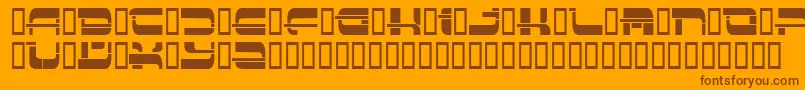 Insert3 ffy Font – Brown Fonts on Orange Background