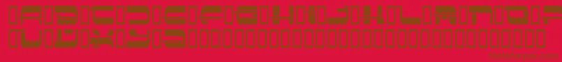 Insert3 ffy Font – Brown Fonts on Red Background