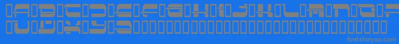 Insert3 ffy Font – Gray Fonts on Blue Background