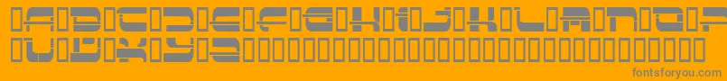 Insert3 ffy Font – Gray Fonts on Orange Background
