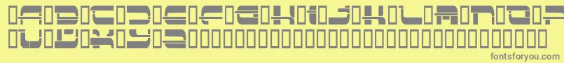 Insert3 ffy Font – Gray Fonts on Yellow Background