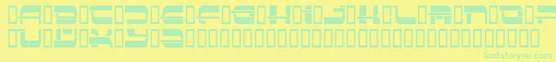 Insert3 ffy Font – Green Fonts on Yellow Background