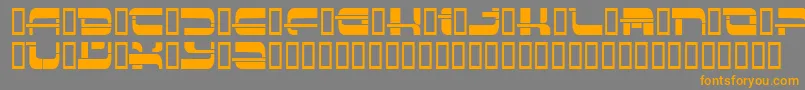 Insert3 ffy Font – Orange Fonts on Gray Background
