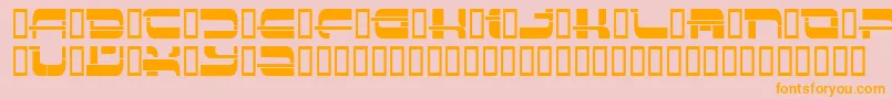 Insert3 ffy Font – Orange Fonts on Pink Background