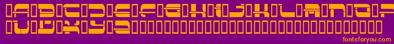 Insert3 ffy Font – Orange Fonts on Purple Background