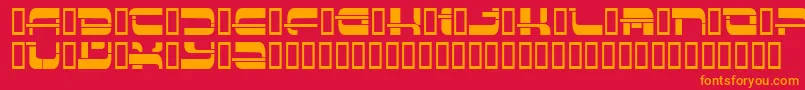 Insert3 ffy Font – Orange Fonts on Red Background