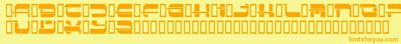 Insert3 ffy Font – Orange Fonts on Yellow Background