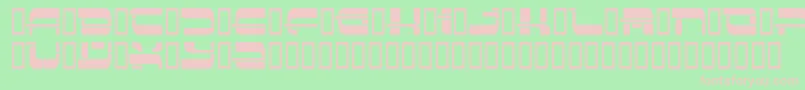 Insert3 ffy Font – Pink Fonts on Green Background