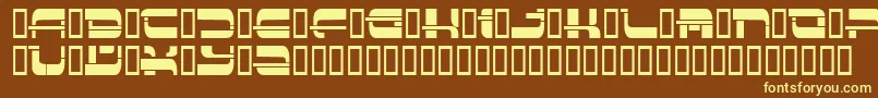 Insert3 ffy Font – Yellow Fonts on Brown Background