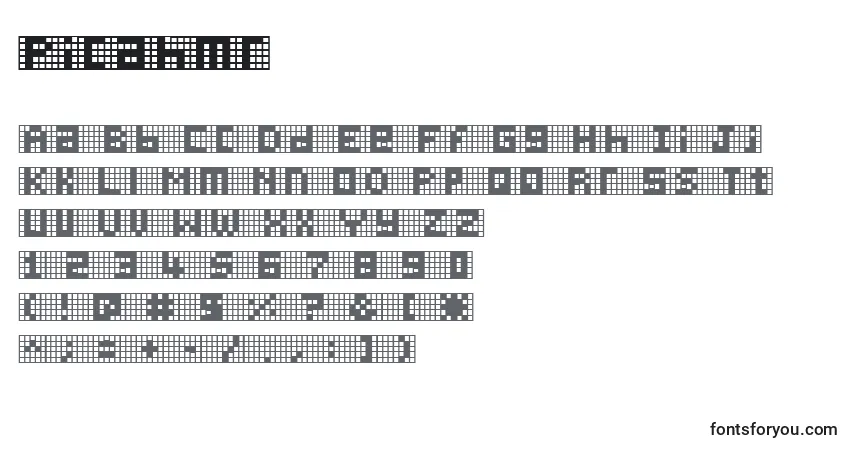 Шрифт Picahmr – алфавит, цифры, специальные символы