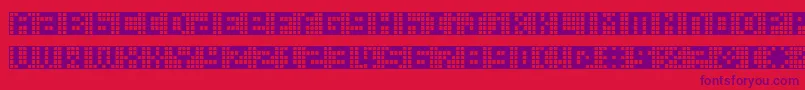 Picahmr Font – Purple Fonts on Red Background