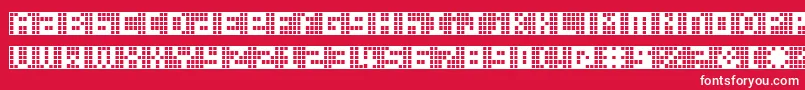 Picahmr Font – White Fonts on Red Background