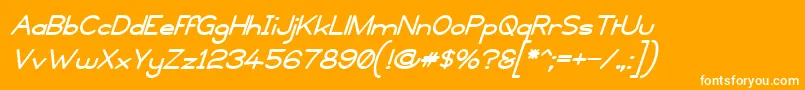 Copyvln Font – White Fonts on Orange Background