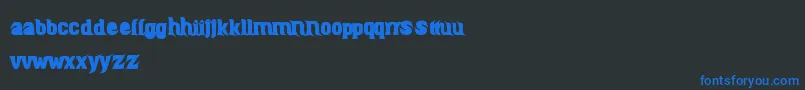 BiruHtamBiru-Schriftart – Blaue Schriften auf schwarzem Hintergrund