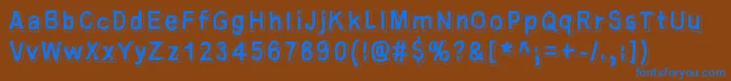 Universedge Font – Blue Fonts on Brown Background