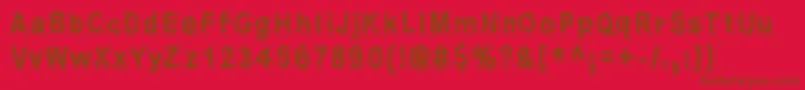 Universedge Font – Brown Fonts on Red Background