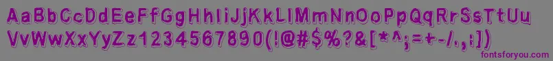 Universedge Font – Purple Fonts on Gray Background