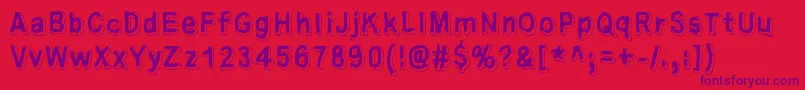Universedge Font – Purple Fonts on Red Background