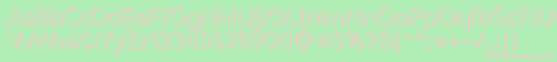 Distrobv Font – Pink Fonts on Green Background