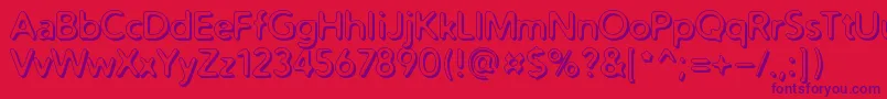 Distrobv Font – Purple Fonts on Red Background