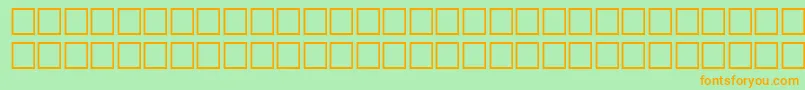TravelRegular Font – Orange Fonts on Green Background