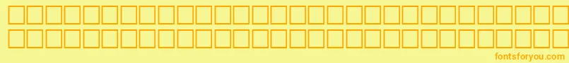 TravelRegular Font – Orange Fonts on Yellow Background
