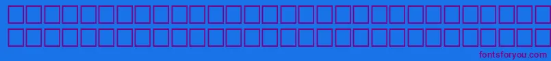 TravelRegular Font – Purple Fonts on Blue Background