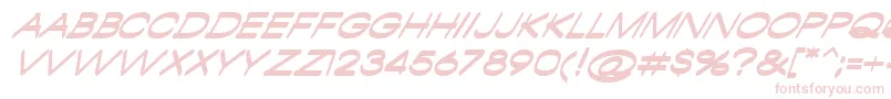 AmbamboItalic Font – Pink Fonts on White Background