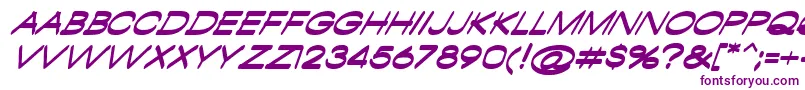 AmbamboItalic Font – Purple Fonts on White Background