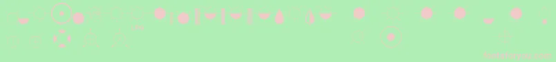 Шрифт EsriIglFont21 – розовые шрифты на зелёном фоне
