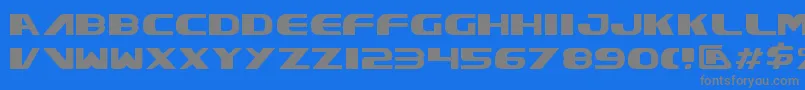 Xcelv3 Font – Gray Fonts on Blue Background
